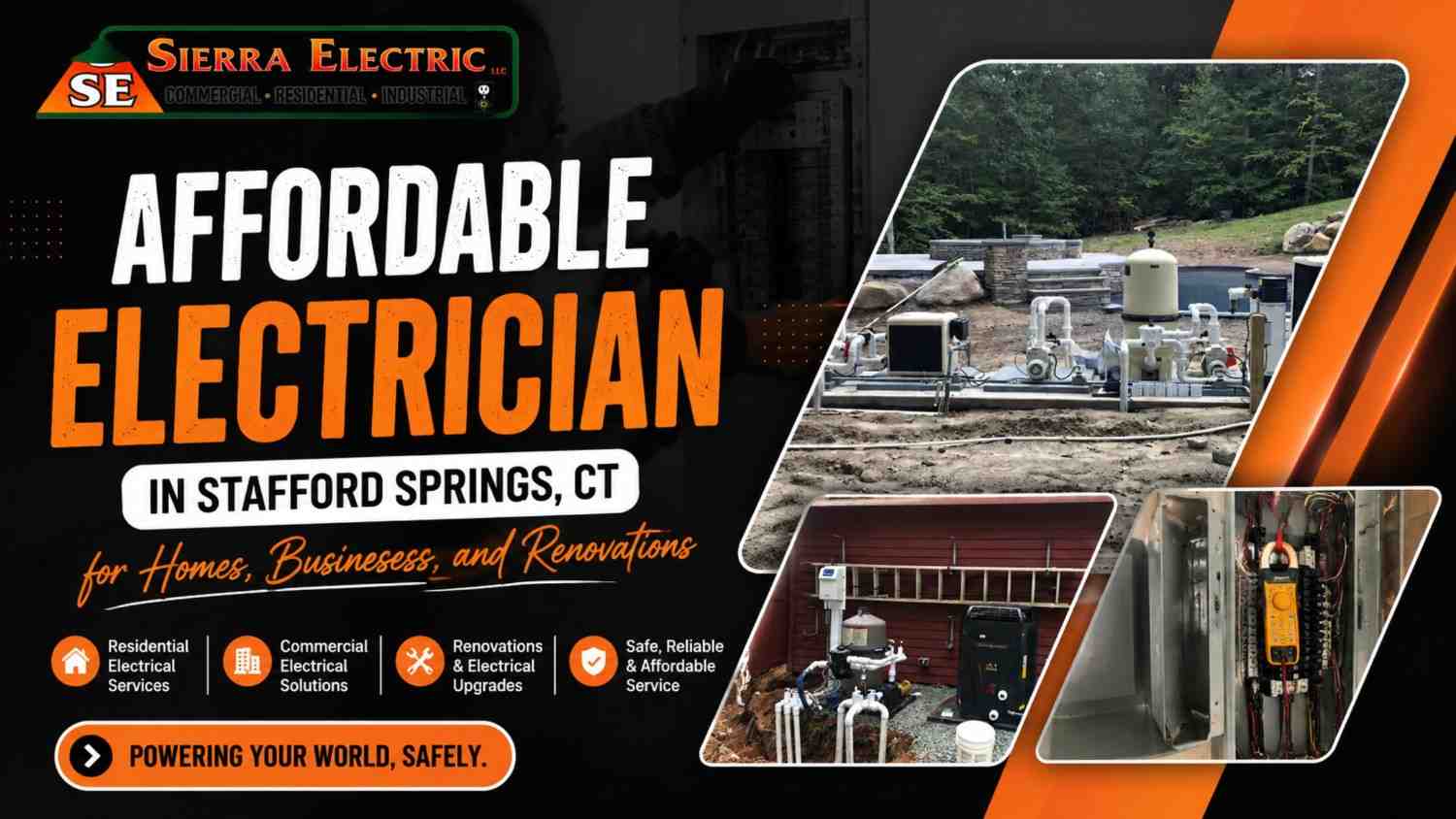 Affordable Electrician in Stafford Springs, CT | Sierra Electric Location: Springs, CT
